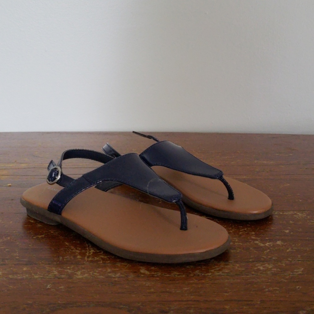 Blue sandals
